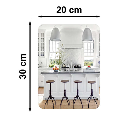 Combo of Oval Shape & Square Shape Mirror (Pack of 1)