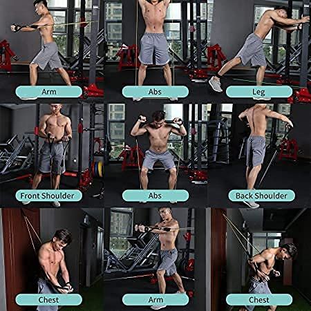 Exercise Bands Resistance Bands Set Workingout Door Fitness Gym Resistance Bands Kit for Men Women